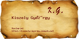 Kiszely György névjegykártya